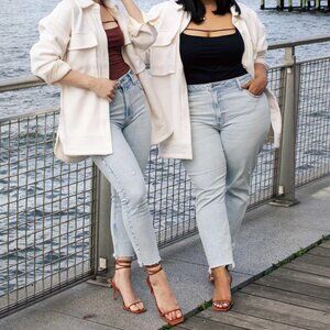 NEW Abercrombie & Fitch Mom Jeans Plus Size 24L